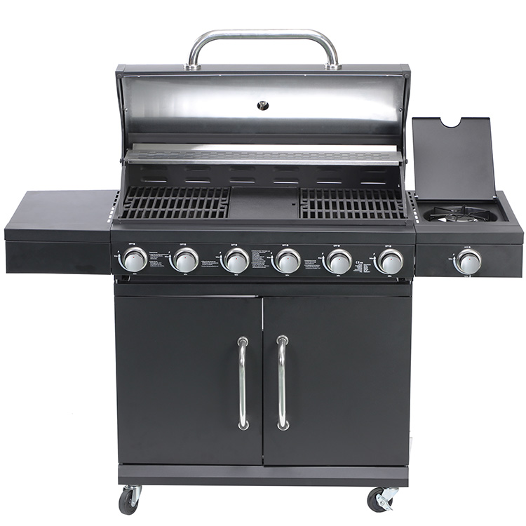 Enem-Burner Gas Barbecue karo Side Burner